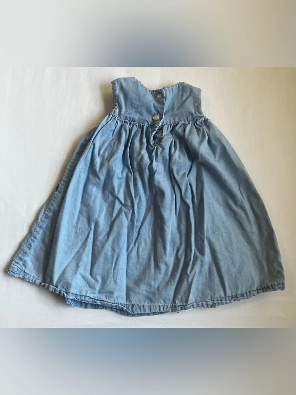 Osh Kosh Chambray Sleeveless Toddler Girl's Dress Size 2T